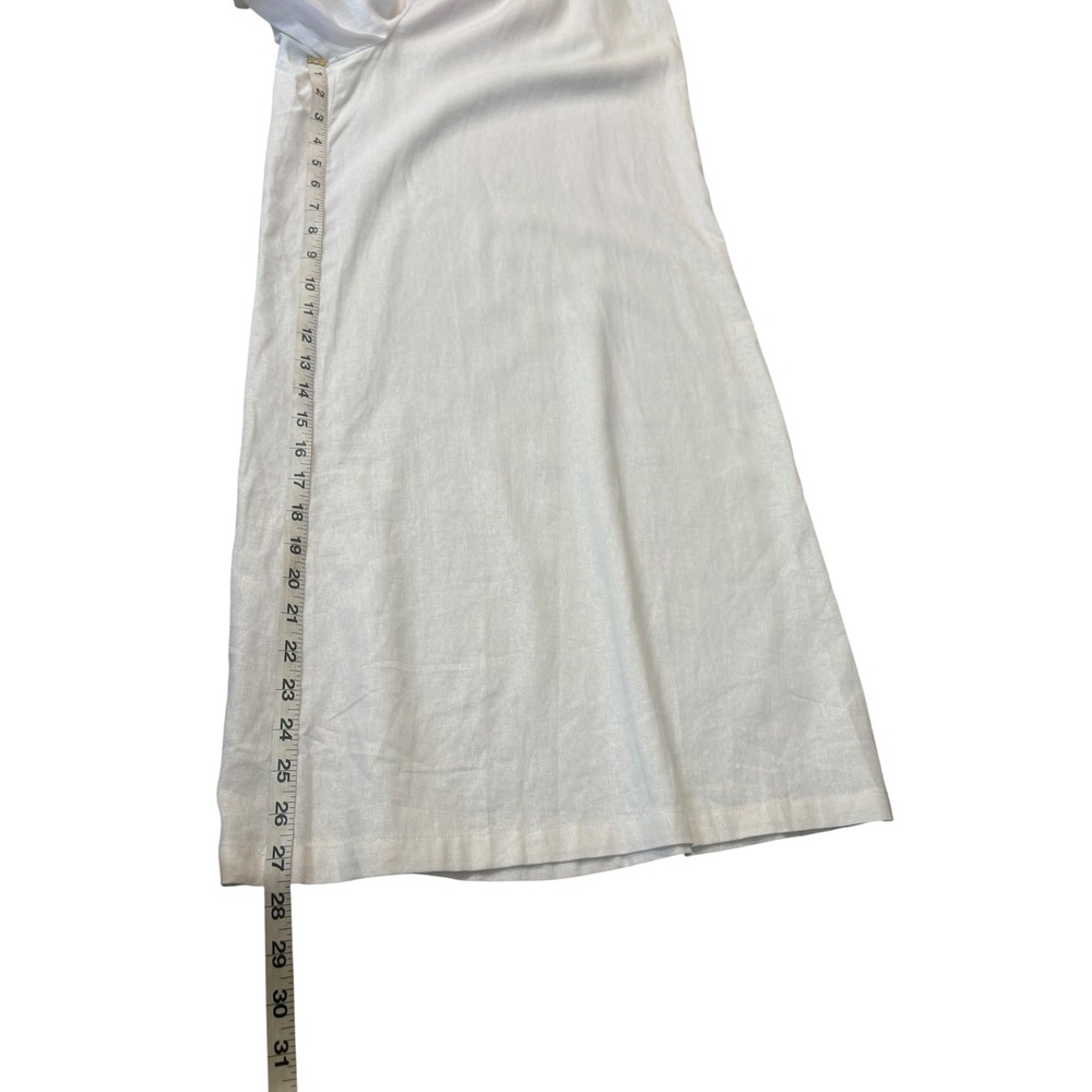 Vince Camuto Linen Blend Smock Waist Palazzo Wide Leg Pants XL Resort Beach - Picture 9 of 12